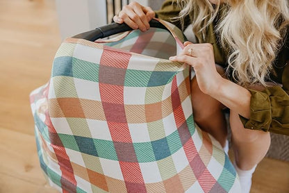 Copper Pearl Multi-Use Cover: Car Seat Covers, Nursing Cover, and Stroller Cover for Sun - Stretchy Fabric, All-Season Use, Stylish Designs, Easy Access for Moms - Nicholas