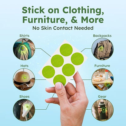 BugMD Squito Stickers Mosquito Repellent Patch Stickers for Adults (390 Patches), Safe & Effective Insect Repellent Patches for Toddlers, Kids, Camping, Beach & Outdoor Essentials