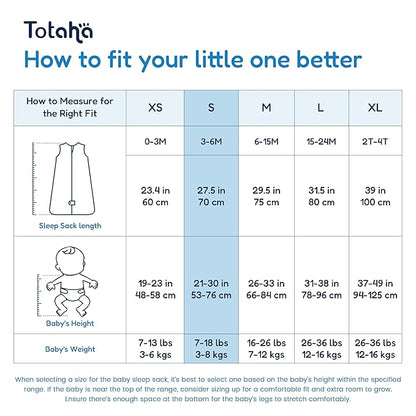 TotAha Sleep Sack 3-6 months, Buttery Soft Swaddle Transition Wearable Blanket Baby Sleeping Bag for Girl Boy,3 Pack 0.5 TOG