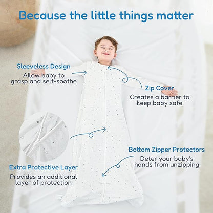 TotAha Toddler Sleep Sack 2T-4T, Soft Wearable Blanket Baby Sleep Bag, Light 0.5 TOG or Medium-weight 1.0 TOG Sleeping Sacks