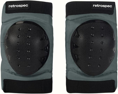 Retrospec Knee Pads, Elbow Pads & Wrist Guards for Men, Women & Kids - Protective Gear for Skateboarding, Roller Skate, Rollerblade, BMX & Scooter - Multi Sport Pad Set