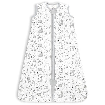 Mama Cheetah Baby Sleep Sack 2.5 TOG, Winter Baby Sleeping Bag with 2-Way Zipper, Organic Cotton Swaddle Transition Wearable Blanket for Boy Girl Infant Toddler, 0-6 Months
