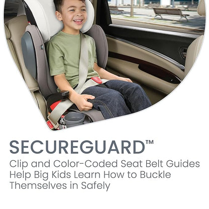 Britax Highpoint Backless Belt-Positioning Booster Seat, SafeWash Gray Ombre