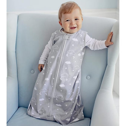 Baby Sleep Sack 1.0 TOG, Organic Cotton Baby Wearable Blanket with Two-Way Zipper, Swaddle Transition Baby Sleeping Bag, All-Season Sleep Sack for Newborn Infant Toddler Boy Girl, 2-Pack, 18-24 Month