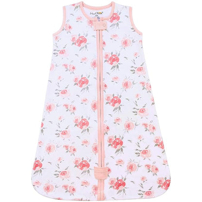 Baby Sleep Sack 1.0 TOG, Organic Cotton Baby Wearable Blanket with Two-Way Zipper, Swaddle Transition Baby Sleeping Bag, All-Season Sleep Sack for Newborn Infant Toddler Boy Girl, 0-6 Months, 1-Pack