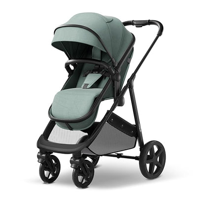 Mompush Wiz 2 in 1 Baby Stroller with Bassinet Mode, Convertible Infant Stroller for Newborn and Toddler with Reversible Seat and Large UPF 50+ Canopy