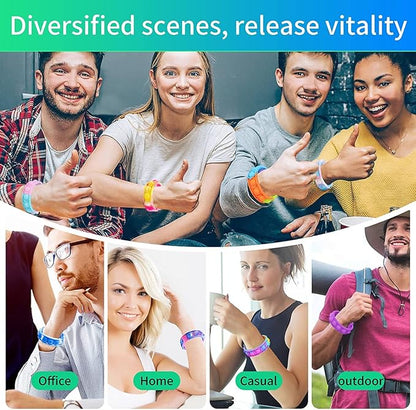 100Pcs Pop Bracelet, Party Favors for Kid, Pop Wrist Strap Fidget Toys Pack ,Fidget Toys for Girils Boys, as Gifts for Easter Chrismas,Classroom Prizes for Students