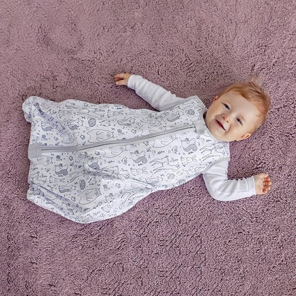 Mama Cheetah Baby Sleep Sack 0.5 TOG, Organic Cotton Baby Wearable Blanket with Two-Way Zipper, Swaddle Transition Baby Sleeping Bag for Newborn Infant Toddler Boy Girl, 18-24 Months