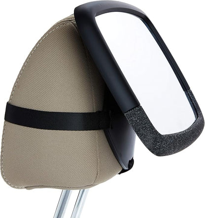 Munchkin Baby Car Mirror for Rear Facing Car Seats, Pivot 360 Baby in-Sight Adjustable Auto Mirror, Black, 2 Pack