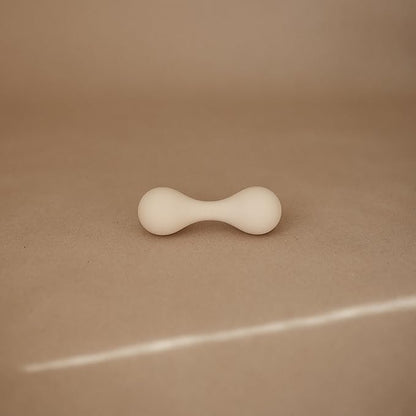 mushie Silicone Baby Shaker Rattle Toy | Ages 3+ Months (Shifting Sand)