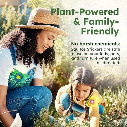 BugMD Squito Stickers Mosquito Repellent Patch Stickers for Adults (390 Patches), Safe & Effective Insect Repellent Patches for Toddlers, Kids, Camping, Beach & Outdoor Essentials