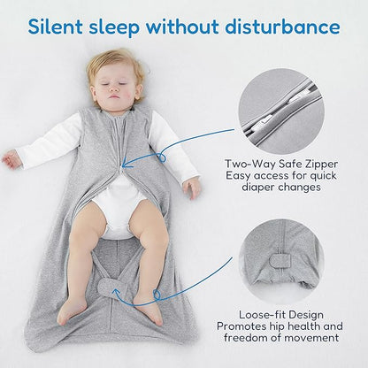 TotAha Sleep Sack 12-18-24 Months 3-Pack, Buttery Soft Baby Wearable Blanket, Light Baby Sleeping Bag with 2-Way Zippers for Boys and Girls, 0.5 TOG